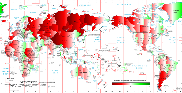 Global Time Zone Chart