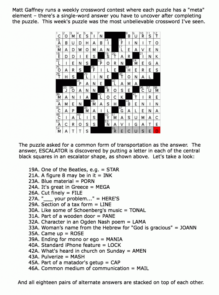 The greatest crossword puzzle ever made Language Trainers USA Blog Language Trainers USA Blog