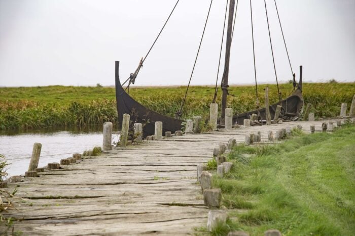 A viking ship that brought the vikings that altered Anglish