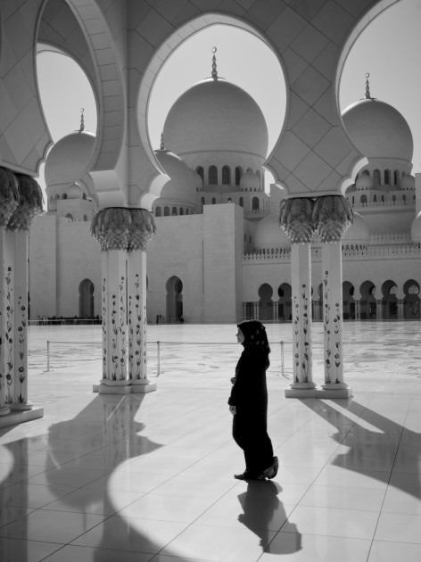 The Sheikh Zayed Grand Mosque, Abu Dhabi, UAE.