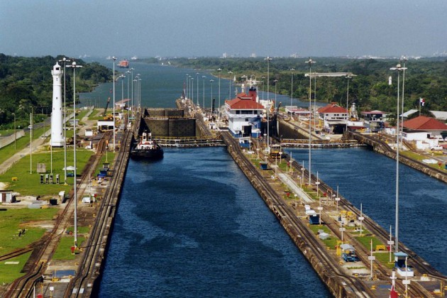 Panama Canal by Stan Shebs on Wikimedia