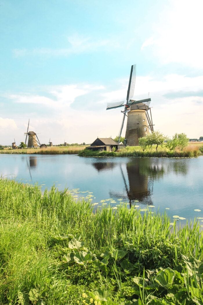 Windmill in the Netherlands, one of the main Dutch-speaking countries in Europe