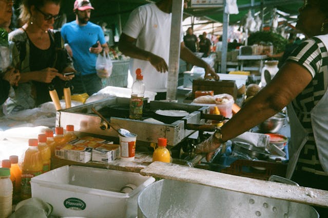 Food market in Sao Paulo