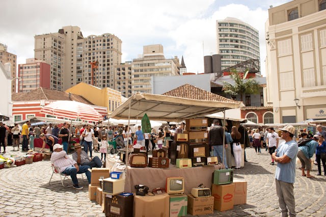 Street market in Curitiba