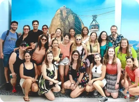 Successful graduates on graduation day